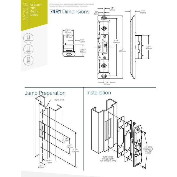 Adams Rite Adams Rite 7400 Series Electric Strike, 12, 16, 24 VAC/DC